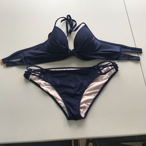 Navy blue bikini